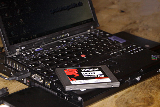 Kingston »SSDnow V+100« ersetzt interne Notebook-Platte (Bild: speicherguide.de)