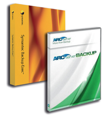 Vom Funktionsumfang her sind »Backup Exec 2010 R3« und »ARCserve R16« relativ identisch.