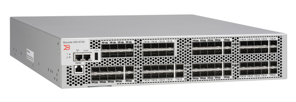 Bild 2. Der VDX 6730 Converged Switch verbindet VCS-Ethernet Fabrics und FC SAN Fabrics nahtlos; Quelle: Brocade