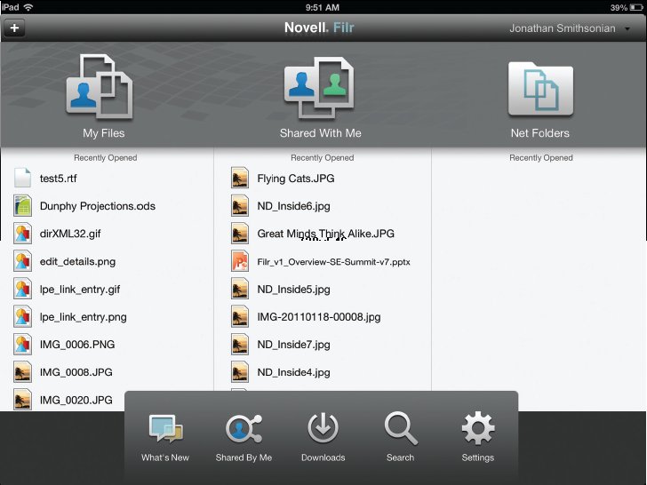 Dropbox-Konkurrenzlösung »Filr« (Bild: Novell)