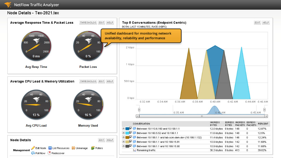 »NetFlow Traffic Analyzer« (Bild: Solarwinds)