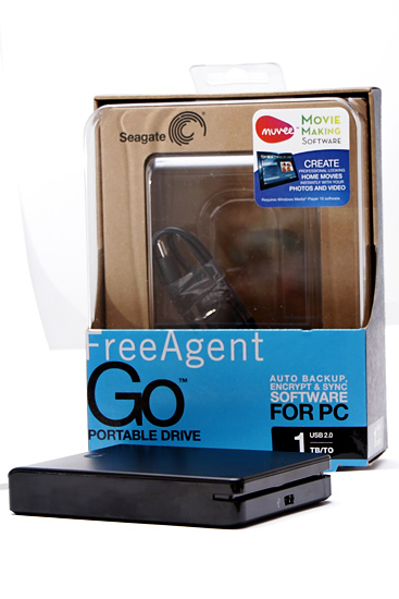 Die Freeagent Go 1TB wird mit einer Verwaltungs-Software für Backup und Verschlüsselung geliefert (Bild: speicherguide.de).