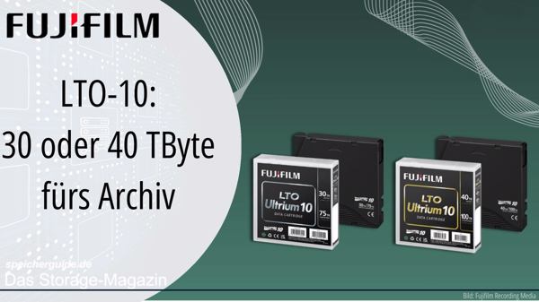LTO-10: 30 oder 40 TByte fürs Archiv