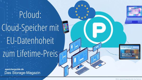 Pcloud: Cloud-Speicher mit EU-Datenhoheit zum Lifetime-Preis