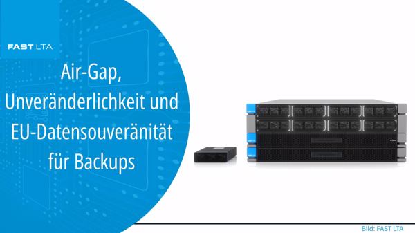 Air-Gap, Unveränderlichkeit und EU-Datensouveränität für Backups