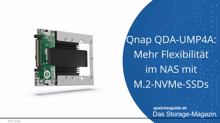Qnap QDA-UMP4A: Mehr Flexibilität im NAS mit M.2-NVMe-SSDs