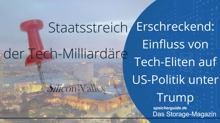 Erschreckend: Einfluss von Tech-Eliten auf US-Politik