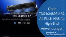 Qnap TDS-h2489FU R2: All-Flash-NAS für High-End-Anwendungen