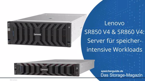 Lenovo SR850 V4/SR860 V4: Server für speicherintensive Workloads