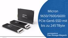 Micron 9650/7600/6600: PCIe-Gen6-SSD mit bis zu 245 TByte