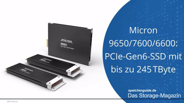 Micron 9650/7600/6600: PCIe-Gen6-SSD mit bis zu 245 TByte