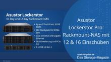 Asustor Lockerstor Pro: Rackmount-NAS mit 12 und 16 Einschüben