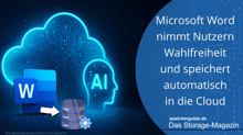 Datenschutzproblem: Word speichert automatisch in die Cloud