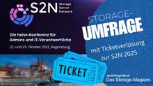Ihre Meinung zählt: Storage-Umfrage mit S2N-Ticket-Verlosung