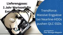Trendforce: Massive Engpässe bei Nearline-HDDs pushen QLC-SSDs