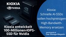Kioxia entwickelt 100-Millionen-IOPS-SSD für Nvidia