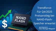 Trendforce erwartet Preisanstieg bei NAND-Flash-Speicher Q4/2025