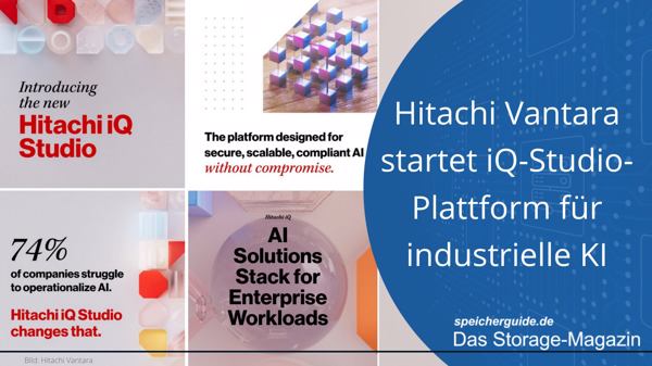 Hitachi Vantara startet iQ-Studio-Plattform für industrielle KI