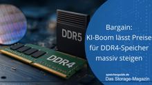 Bargain: KI-Boom lässt Preise für DDR4-Speicher massiv steigen
