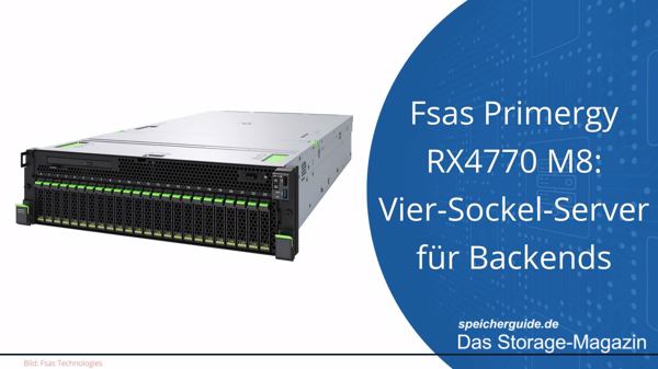 Fsas Primergy RX4770 M8: Vier-Sockel-Server für Backends