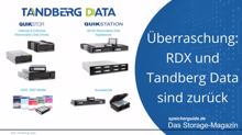 Überraschung: RDX und Tandberg Data sind zurück