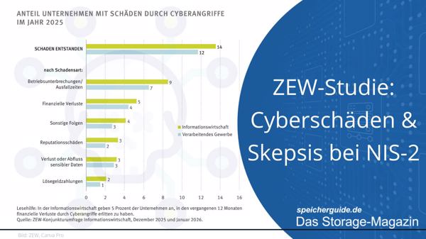 ZEW-Studie: Cyberschäden und Skepsis bei NIS-2