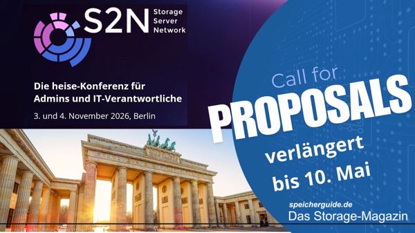 S2N 2026: Konferenz für Storage, Server, Network in Berlin