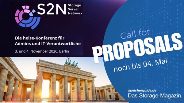 S2N 2026: Konferenz für Storage, Server, Network in Berlin