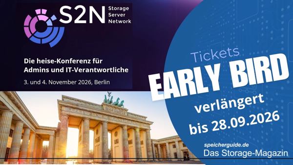 S2N 2026: Konferenz für Storage, Server, Network in Berlin