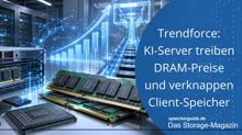 KI-Server treiben DRAM-Preise und verknappen Client-Speicher