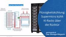 Flüssigkeitskühlung: Supermicro kühlt KI-Racks über die Rücktür