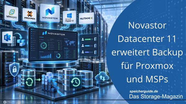 Novastor Datacenter 11 erweitert Backup für Proxmox und MSPs