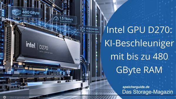 Intel GPU D270: KI-Beschleuniger mit bis zu 480 GByte RAM