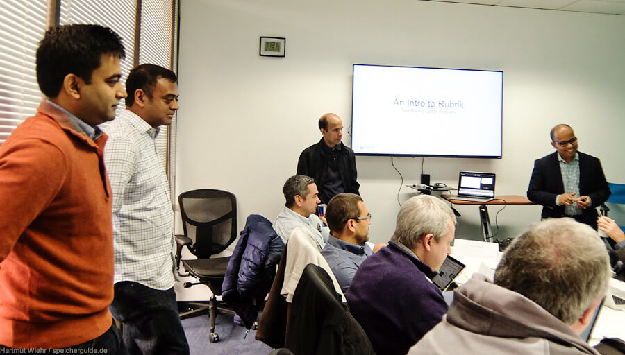 Das Gründungs-Team von Rubrik in Palo Alto (Bild: Hartmut Wiehr)