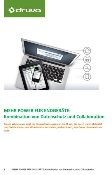 Druva: Datenschutz und Collaboration in Kombination