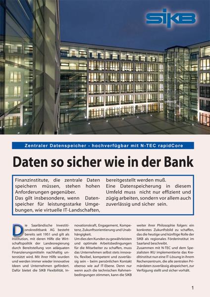 N-Tec - Fallstudie: Daten so sicher wie in der Bank